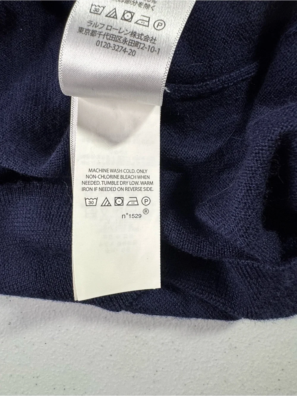 Ralph Lauren Men’s Navy Crewneck Sweater with Polo Pony